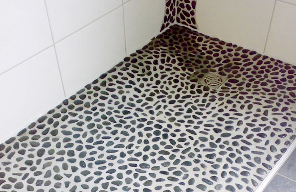 Mosaikleger Referenz: Mosaik in Dusche